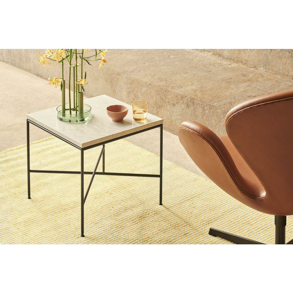 Fritz Hansen Mc330 Square Coffee Table, Cream