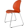 Fritz Hansen N02 Recycle Chair Chromed Steel, Orange