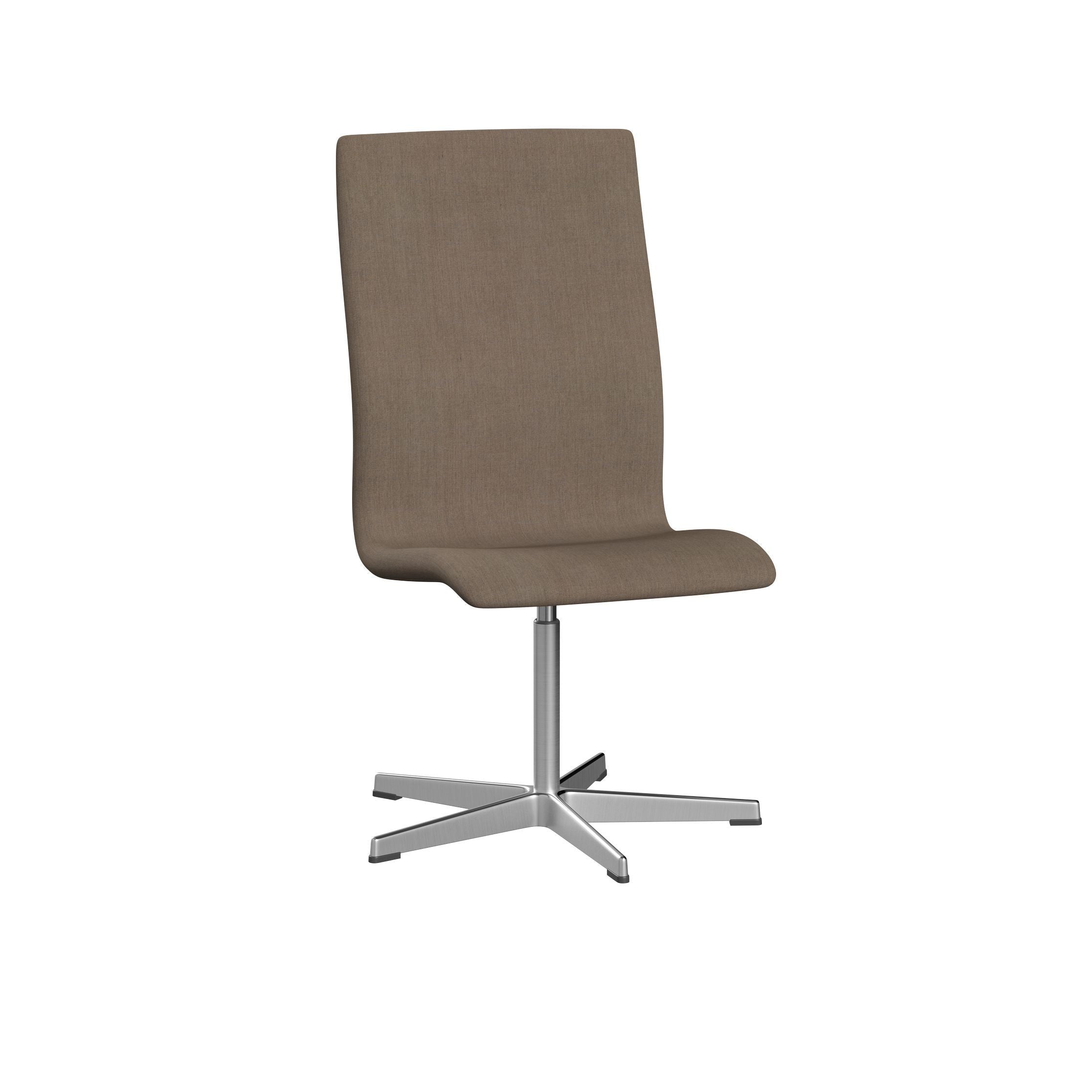 Fritz Hansen Oxford 3173 T Krzesło Five Uzbrojenia Satynowe szczotkowane aluminium/remiks, beż