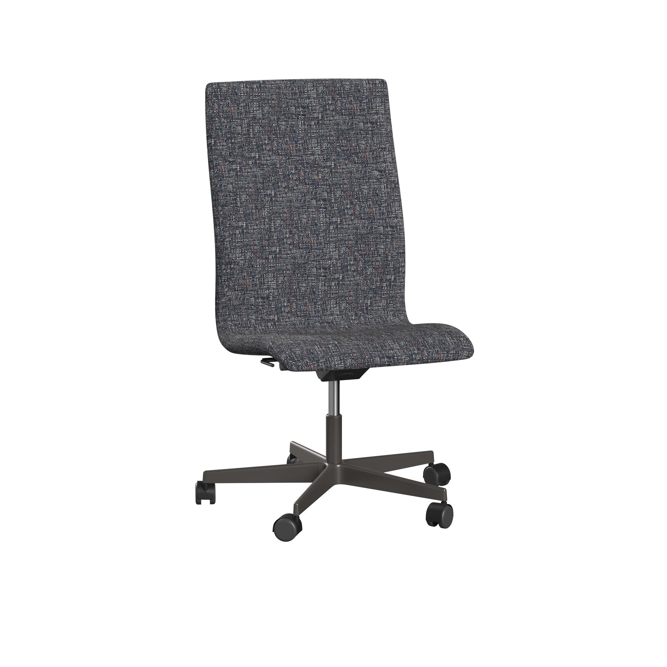 Fritz Hansen Oxford 3193 W Krzesło Five Arm Base z kółkami ciepły grafit/sonar, ciemnoszary