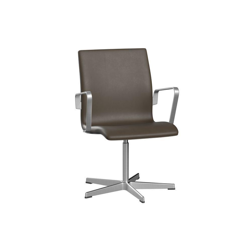 Fritz Hansen Oxford 3271 T Fotel Five Arm Base Satin Shanded Aluminium/Essential, Kamień