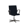 Fritz Hansen Oxford 3291 T Fotel Five Arm Base ciepły grafit/vidar, czarny