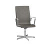 Fritz Hansen Oxford 3293 T Fotel Five ARM Base Satin Shanded Aluminium/Essential, Lava