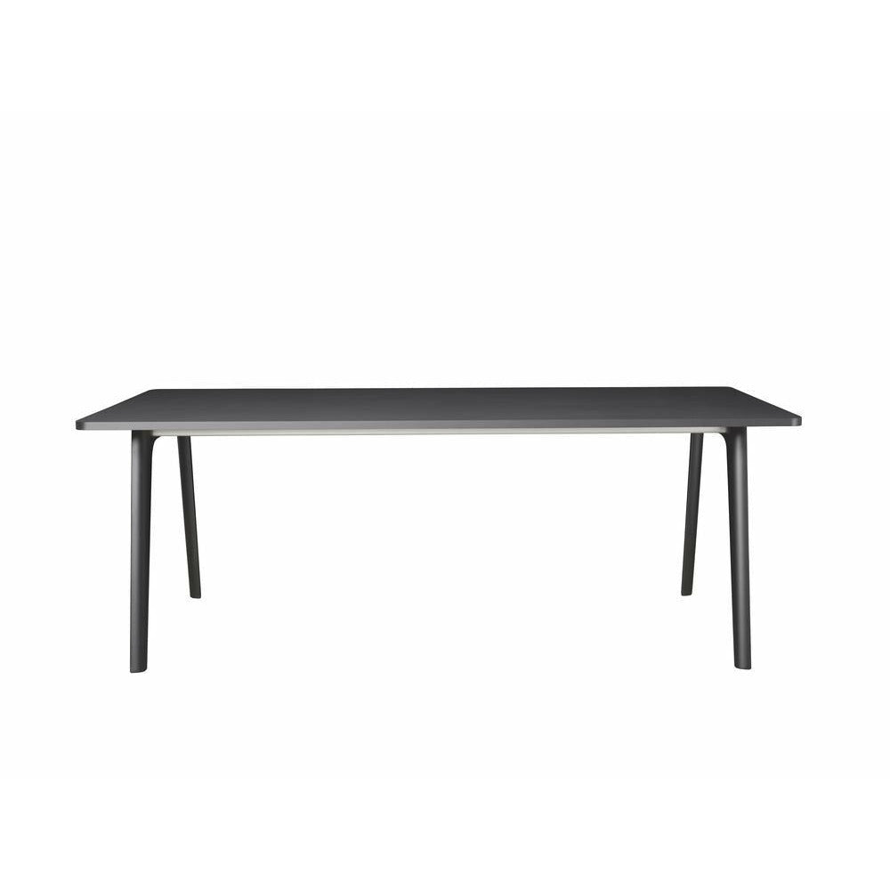 Fritz Hansen Pluralis Table Powdered Reported Aluminium, Lava Grey Laminate