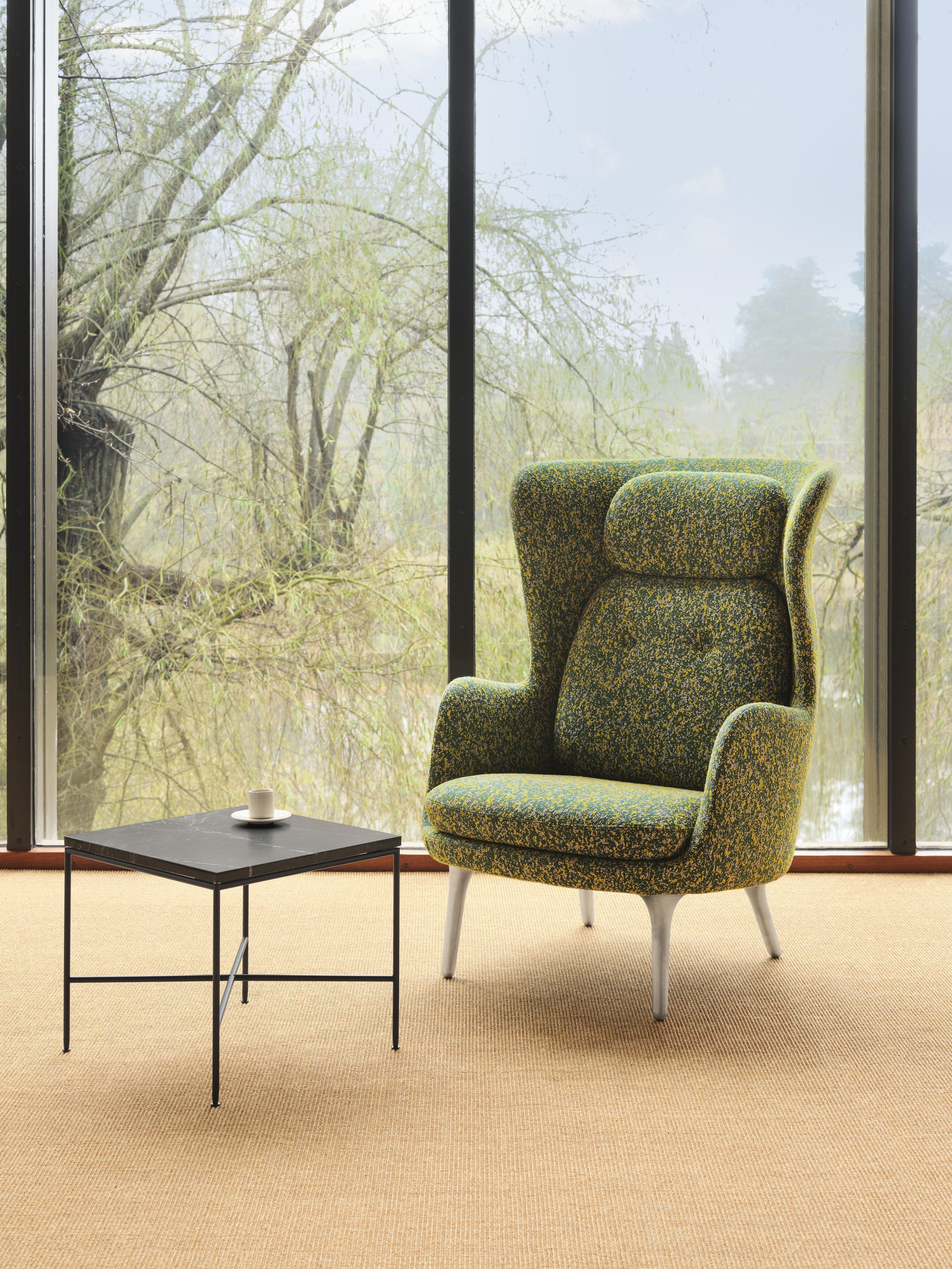 Fritz Hansen Ro Lounge Frea Aluminium, Atom Green