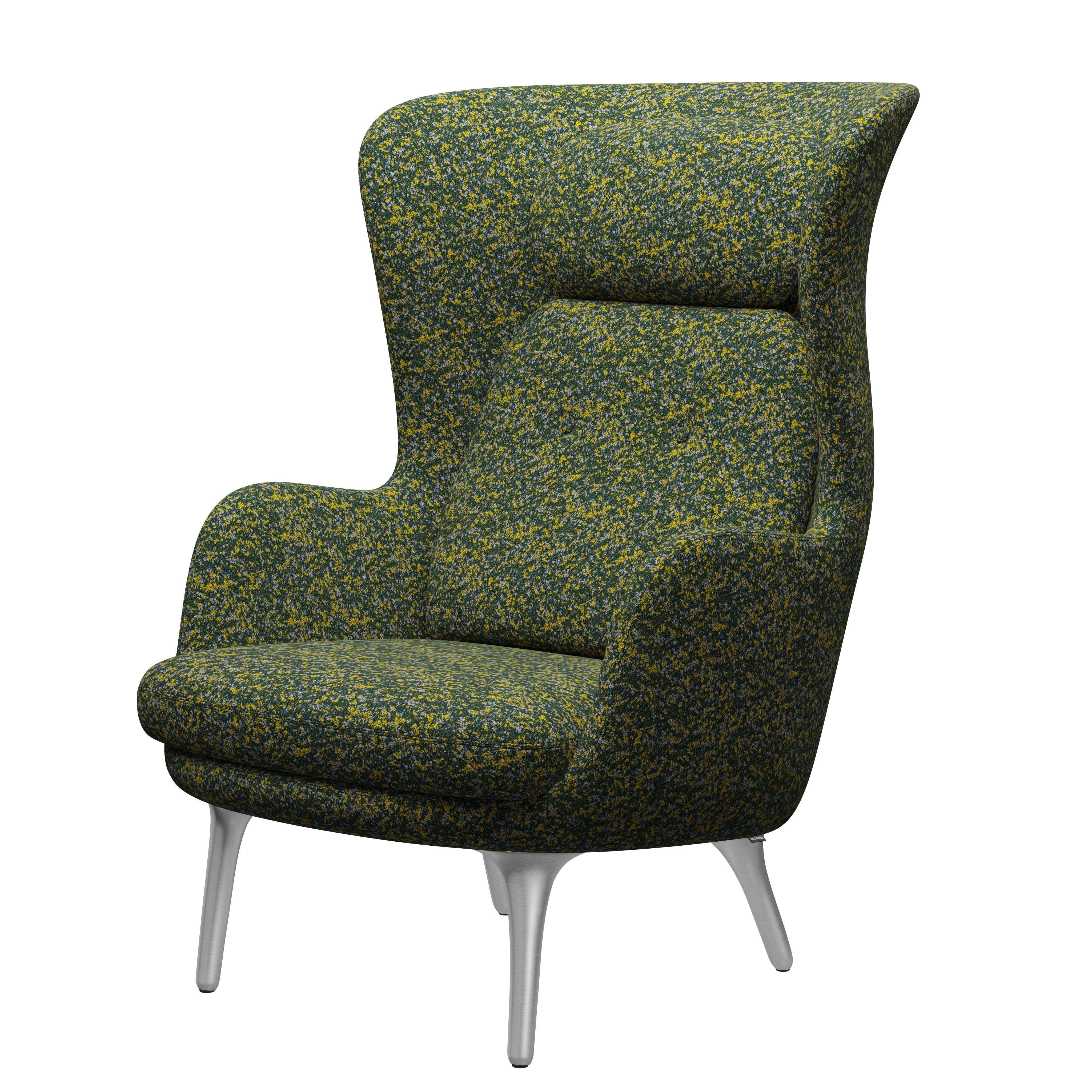 Fritz Hansen Ro Lounge Frea Aluminium, Atom Green