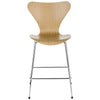 Fritz Hansen Serie 7 Bar Stool Veneer 64 Cm, Elm