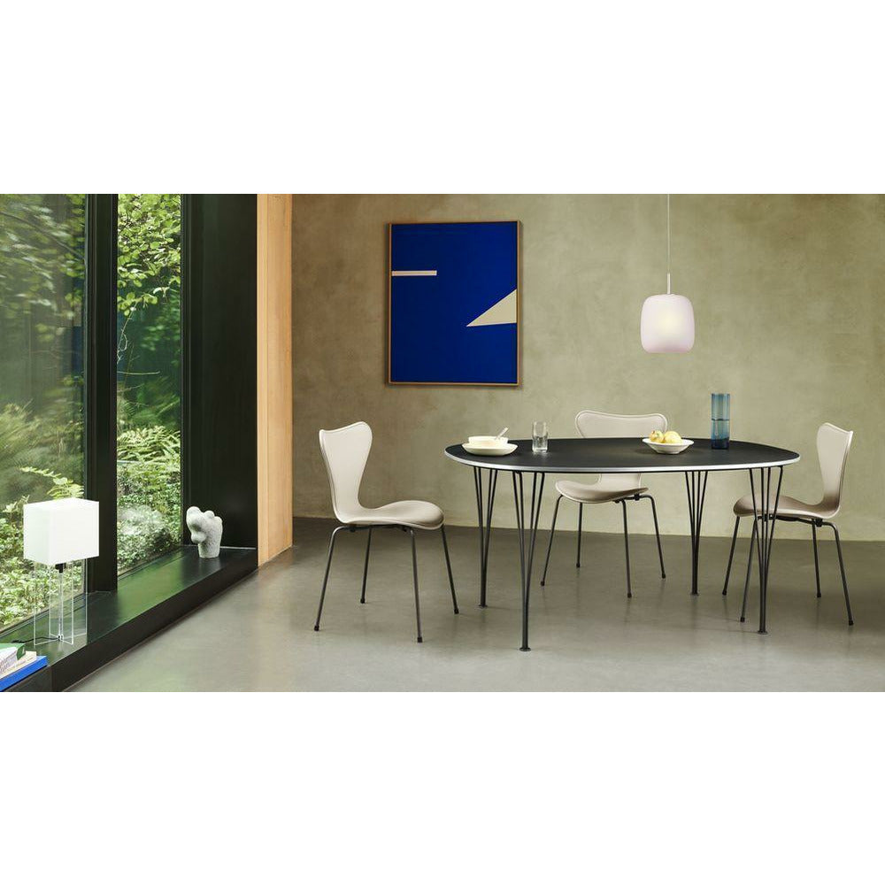 Fritz Hansen Super Ellipse Dining Table 100x150 Cm, Grey/Silver Grey