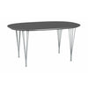 Fritz Hansen Super Elips Table 100x150 cm, szary/srebrny szary