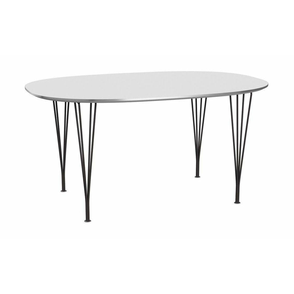 FRITZ HANSEN SUPER ELLIPSE TABLE 100X150 CM, biały/ciepły grafit