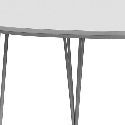 FRITZ HANSEN SUPERILIPSE Wyciągający stół szary w proszku powlekane/białe laminaty Fenix, 270x100 cm