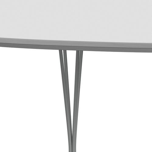 Fritz Hansen Superellipse Extending Table Nine Grey/White Fenix Laminate, 300x120 Cm