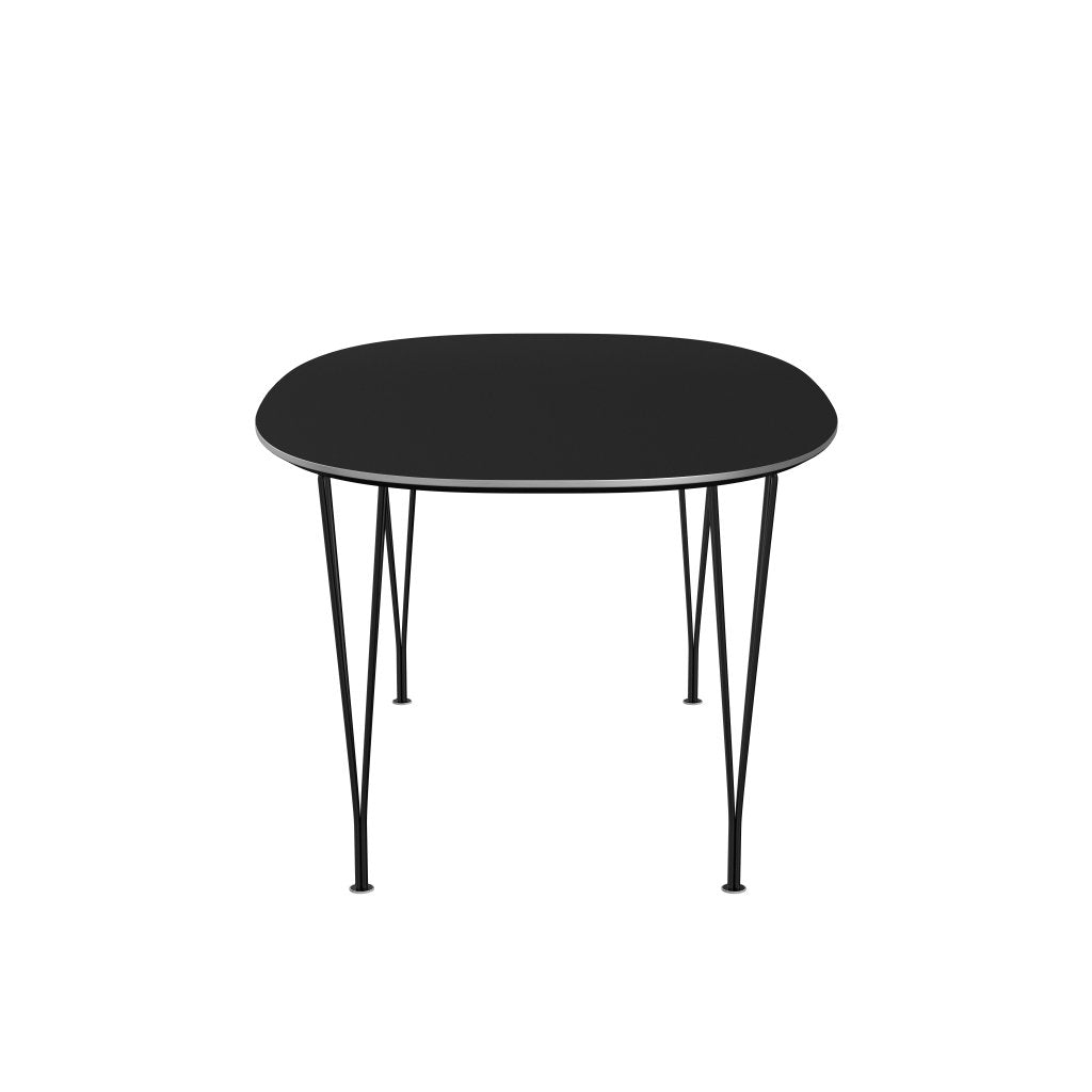 Fritz Hansen Superellipse Extendable Table Black/Black Fenix Laminates, 270x100 Cm