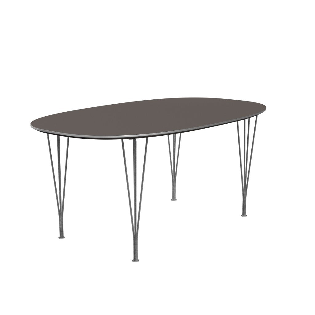 Fritz Hansen Superellipse Extending Table Silvergrey/Grey Fenix Laminates, 270x100 Cm