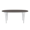 Fritz Hansen Superellipse Extending Table Silvergrey/Grey Fenix Laminates, 270x100 Cm