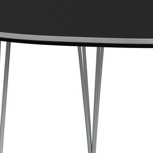 Fritz Hansen Superellipse Extending Table Silvergrey/Black Fenix Laminates, 270x100 Cm