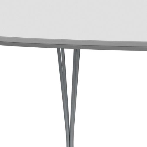 FRITZ HANSEN SUPERILIPSE Wyciągający stół Silvergrey/White Fenix ​​Laminates, 300x120 cm