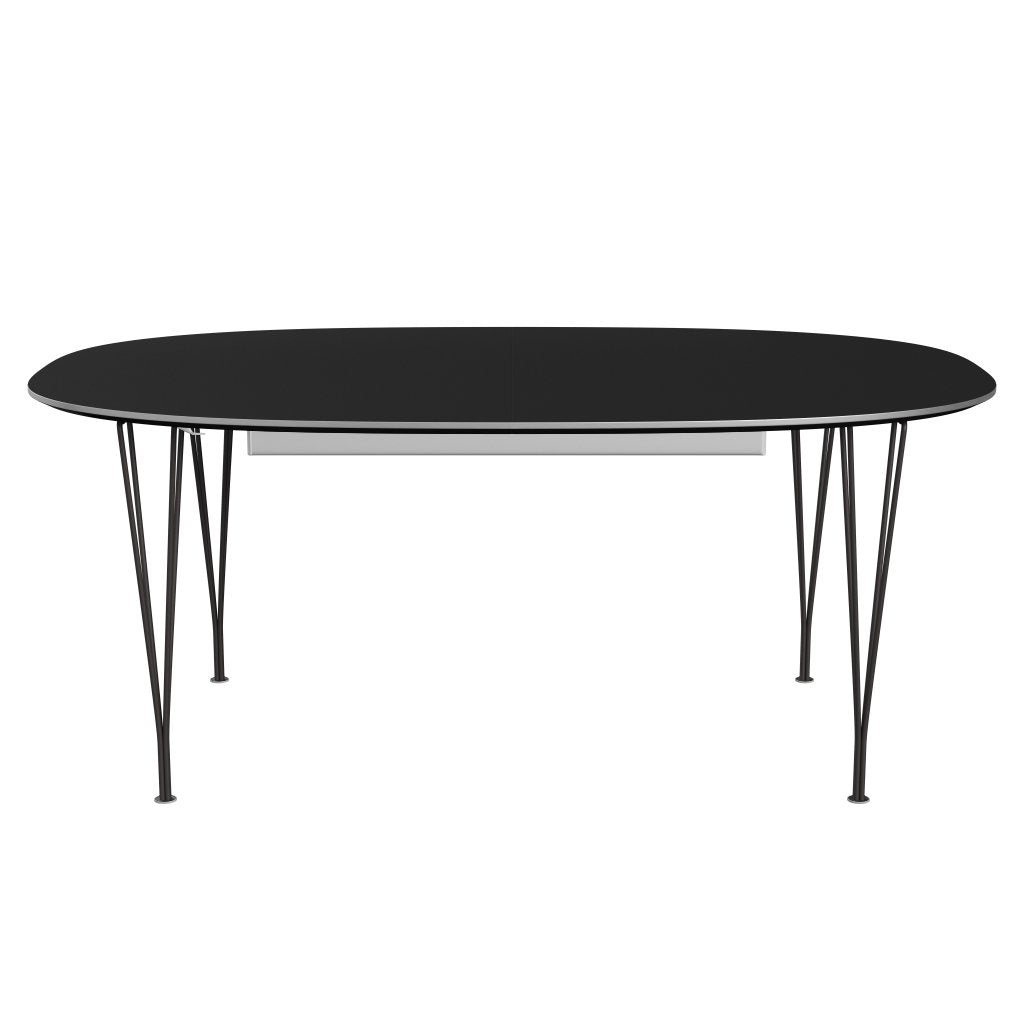Fritz Hansen Superellipse Extendable Table Warm Graphite/Black Fenix Laminate, 300x120 Cm