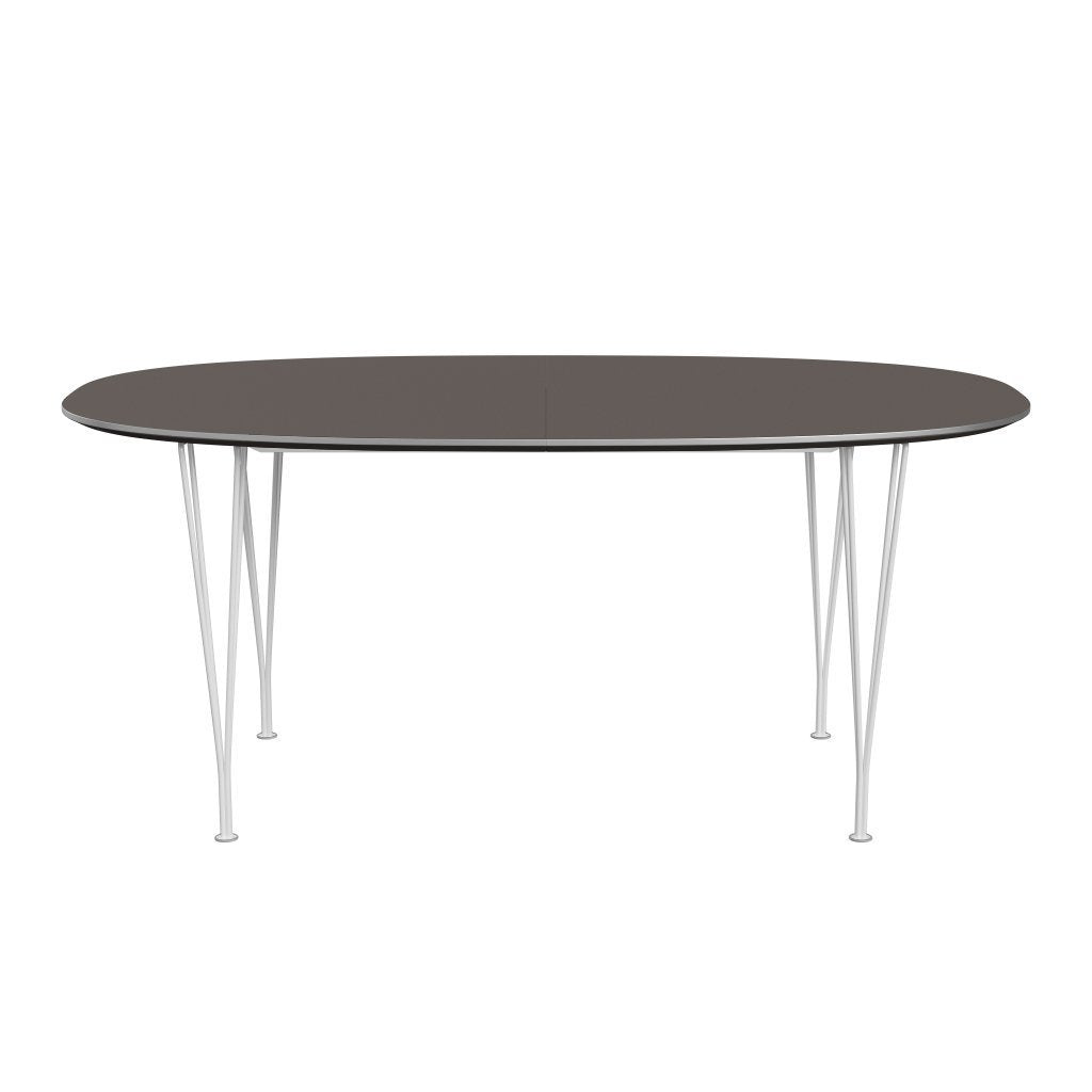 Fritz Hansen Superellipse Extendable Table White/Grey Fenix Laminates, 270x100 Cm