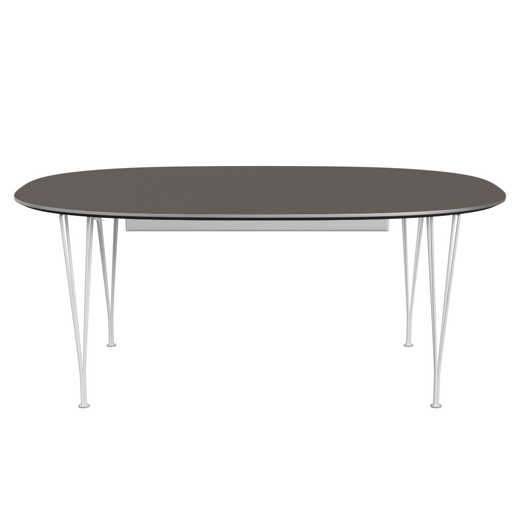 Fritz Hansen Superellipse Extendable Table White/Grey Fenix Laminates, 300x120 Cm