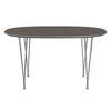 Fritz Hansen Superrellipse Table Chrome/Grey Fenix ​​Laminatów, 135x90 cm
