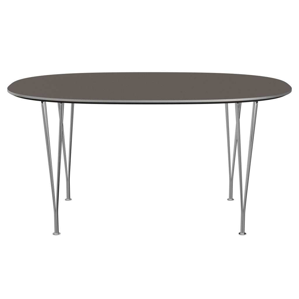 FRITZ HANSEN SUPERILIPSE TABLE STALE Chrome/Grey Fenix ​​Laminatów, 150x100 cm