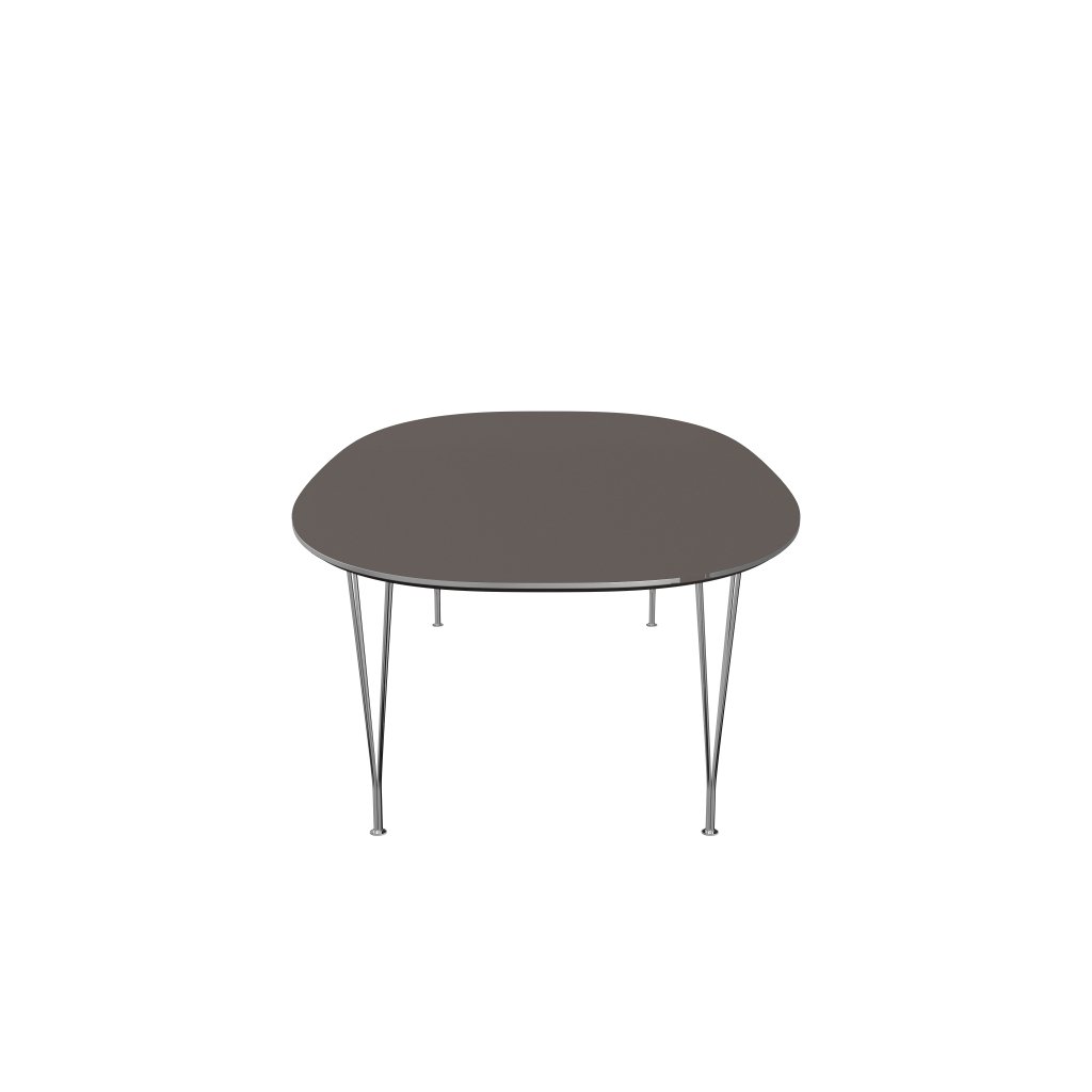 Fritz Hansen Superrellipse Table Chrome/Grey Fenix ​​Laminatów, 300 x 130 cm