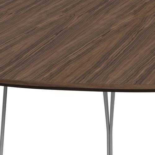 FRITZ HANSEN SUPERILIPSE TABLE NINE GARE/WALNUT SIRNUT Z WALNUT BEAD, 240X120 CM