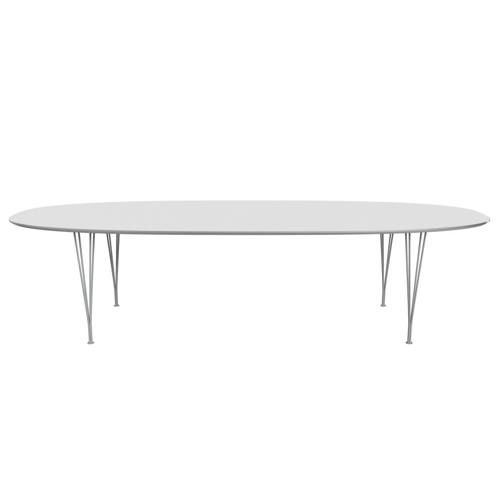 Fritz Hansen Superellipse Dining Table Nine Grey/White Fenix Laminates, 300x130 Cm