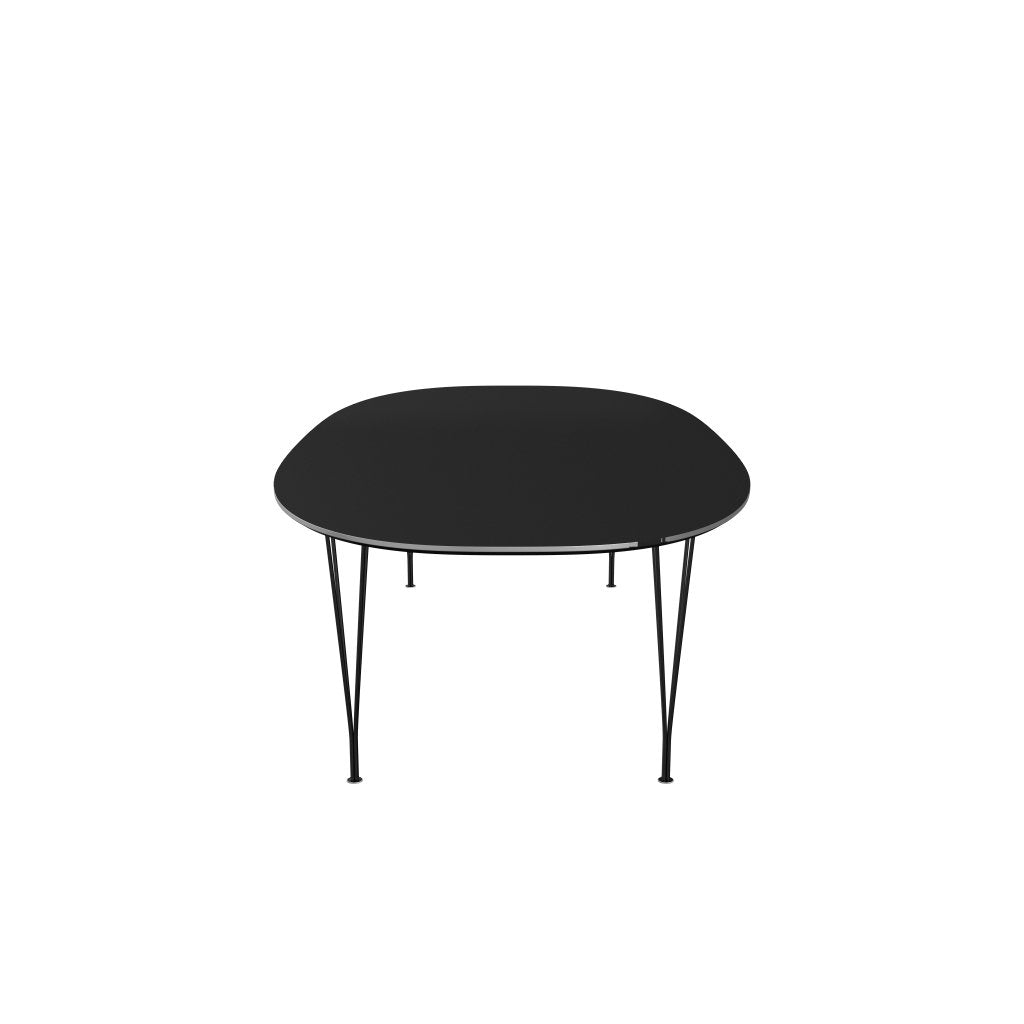 Fritz Hansen Superrellipse Tabilan Black/Black Fenix ​​laminatów, 300 x 130 cm