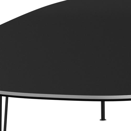 Fritz Hansen Superrellipse Tabilan Black/Black Fenix ​​laminatów, 300 x 130 cm