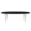 Fritz Hansen Superellipse Dining Table Silvergrey/Black Fenix Laminates, 240x120 Cm