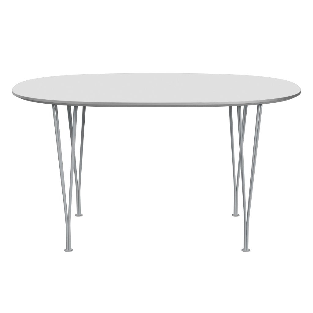 FRITZ HANSEN SUPERILIPSE TABLE STILE SIRVEGREY/White Fenix ​​Laminates, 135x90 cm