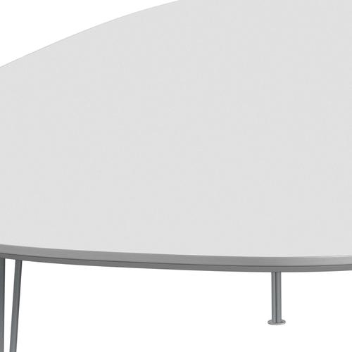Fritz Hansen Superellipse Dining Table Silvergrey/White Fenix Laminates, 300x130 Cm