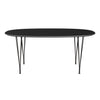 Fritz Hansen Superellipse Dining Table Warm Graphite/Black Fenix Laminates, 170x100 Cm