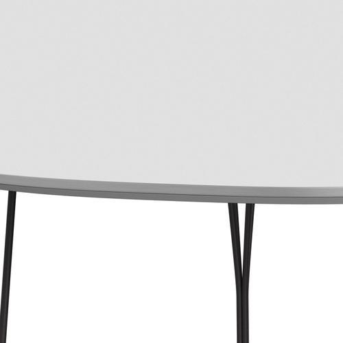 Fritz Hansen Superellipse Dining Table Warm Graphite/White Fenix Laminates, 240x120 Cm