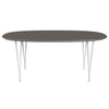 Fritz Hansen Superellipse Dining Table White/Grey Fenix Laminates, 180x120 Cm