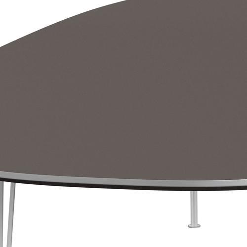 Fritz Hansen Superellipse Dining Table White/Grey Fenix Laminates, 300x130 Cm