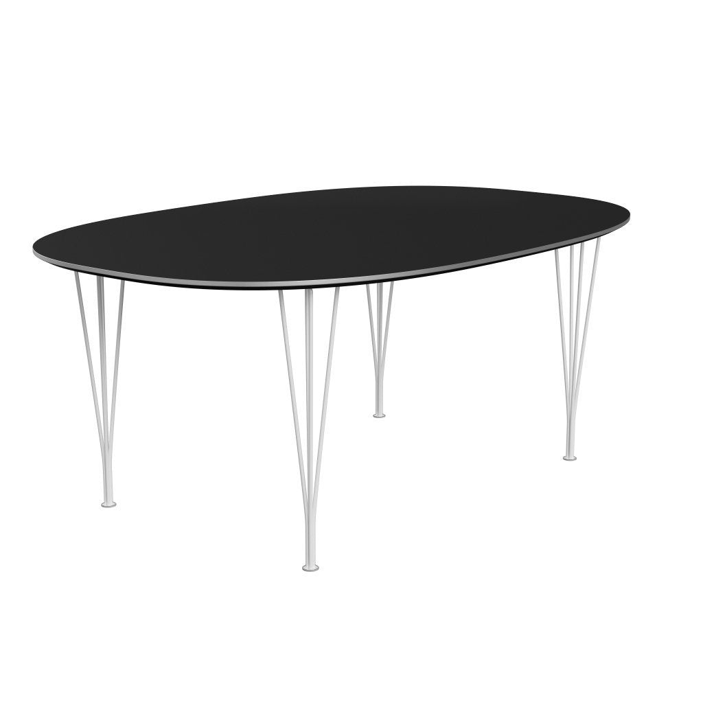 Fritz Hansen Suberellipse Table jadalny White/Black Fenix ​​Laminates, 180x120 cm