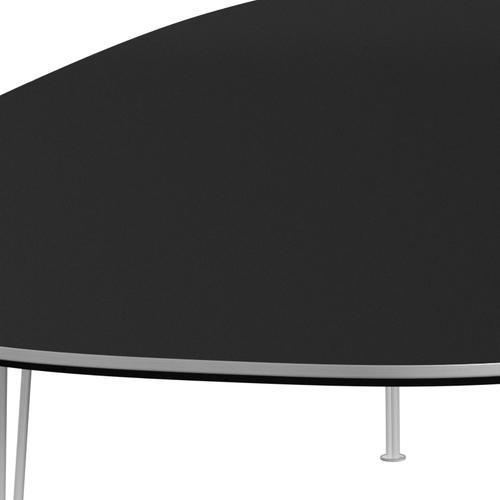 Fritz Hansen Superellipse Dining Table White/Black Fenix Laminates, 300x130 Cm