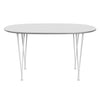 FRITZ HANSEN SUPERILIPSE TABLE WILY/White Fenix ​​Laminates, 135x90 cm