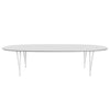 Fritz Hansen Superellipse Dining Table White/White Fenix Laminates, 300x130 Cm