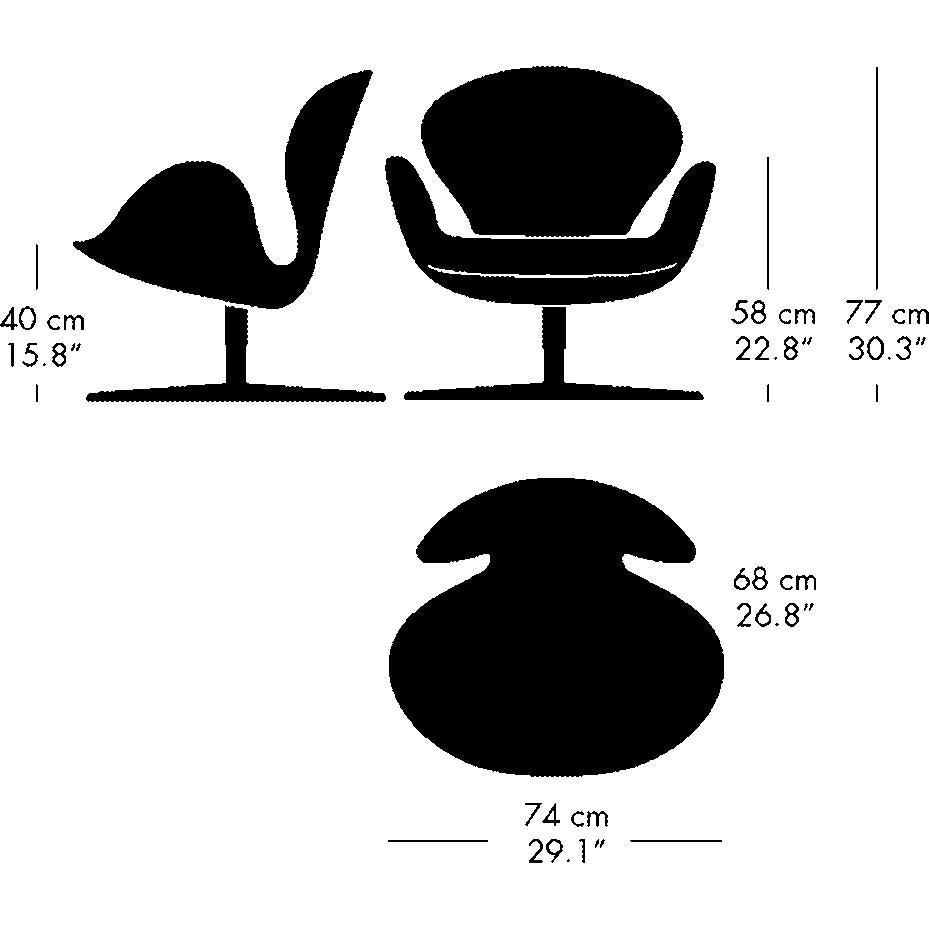 Fritz Hansen Svanen Lounge Frea Skórz