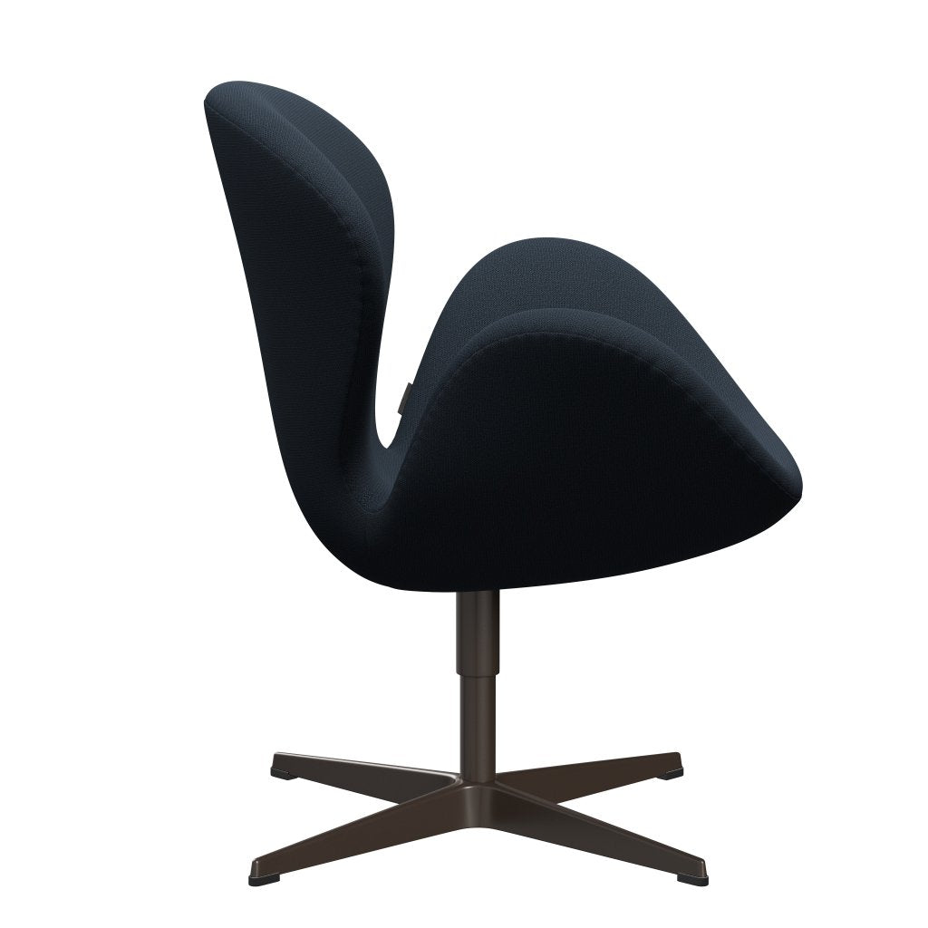 Fritz Hansen Swan Lounge Chair, Brown Bronze/Capture Blue