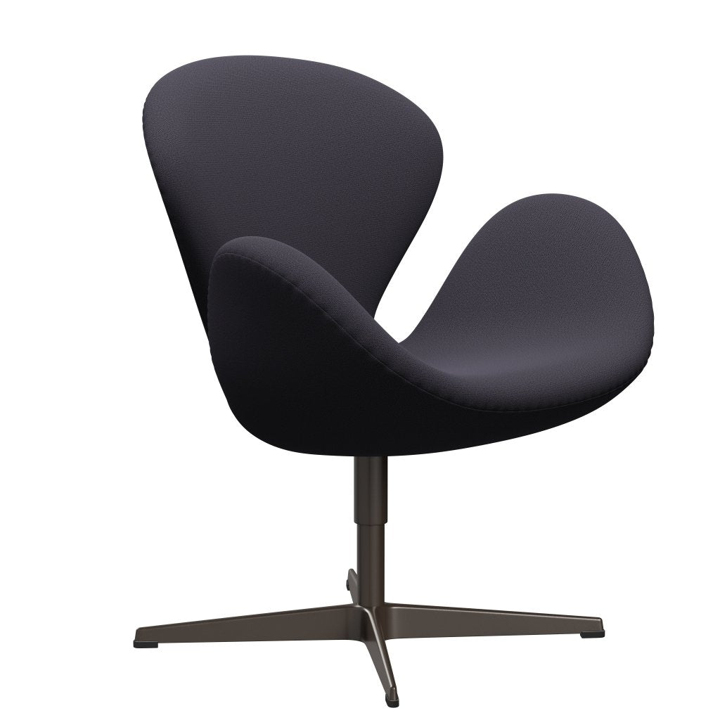 FRITZ HANSEN SWAN SALOUNGE, BRONT BRONZE/CHAPUTURE BLUE Węgiel drzewny