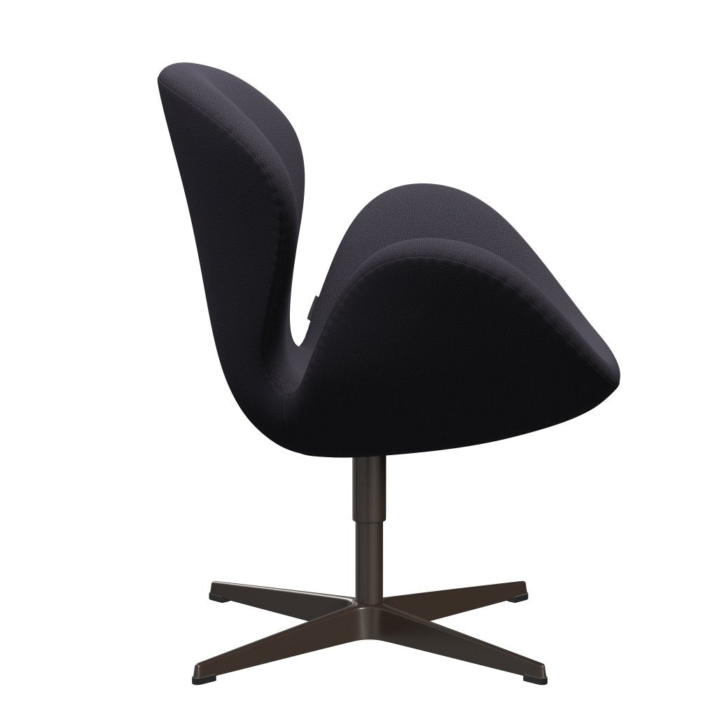 FRITZ HANSEN SWAN SALOUNGE, BRONT BRONZE/CHAPUTURE BLUE Węgiel drzewny