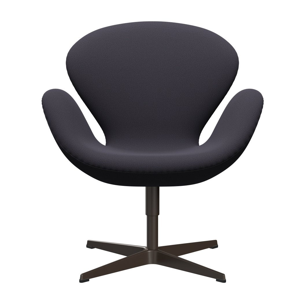 FRITZ HANSEN SWAN SALOUNGE, BRONT BRONZE/CHAPUTURE BLUE Węgiel drzewny