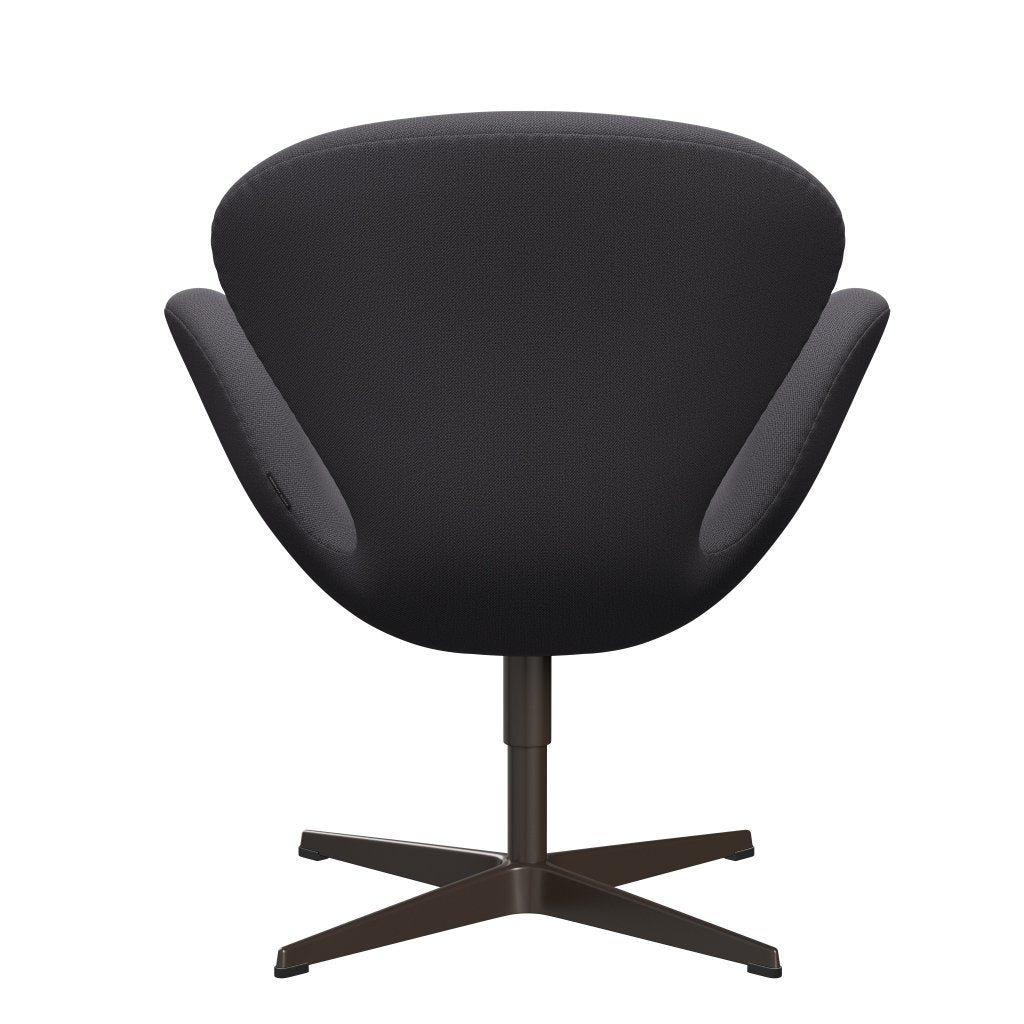 Fritz Hansen Swan Lounge Chair, Brown Bronze/Capture Dark Grey