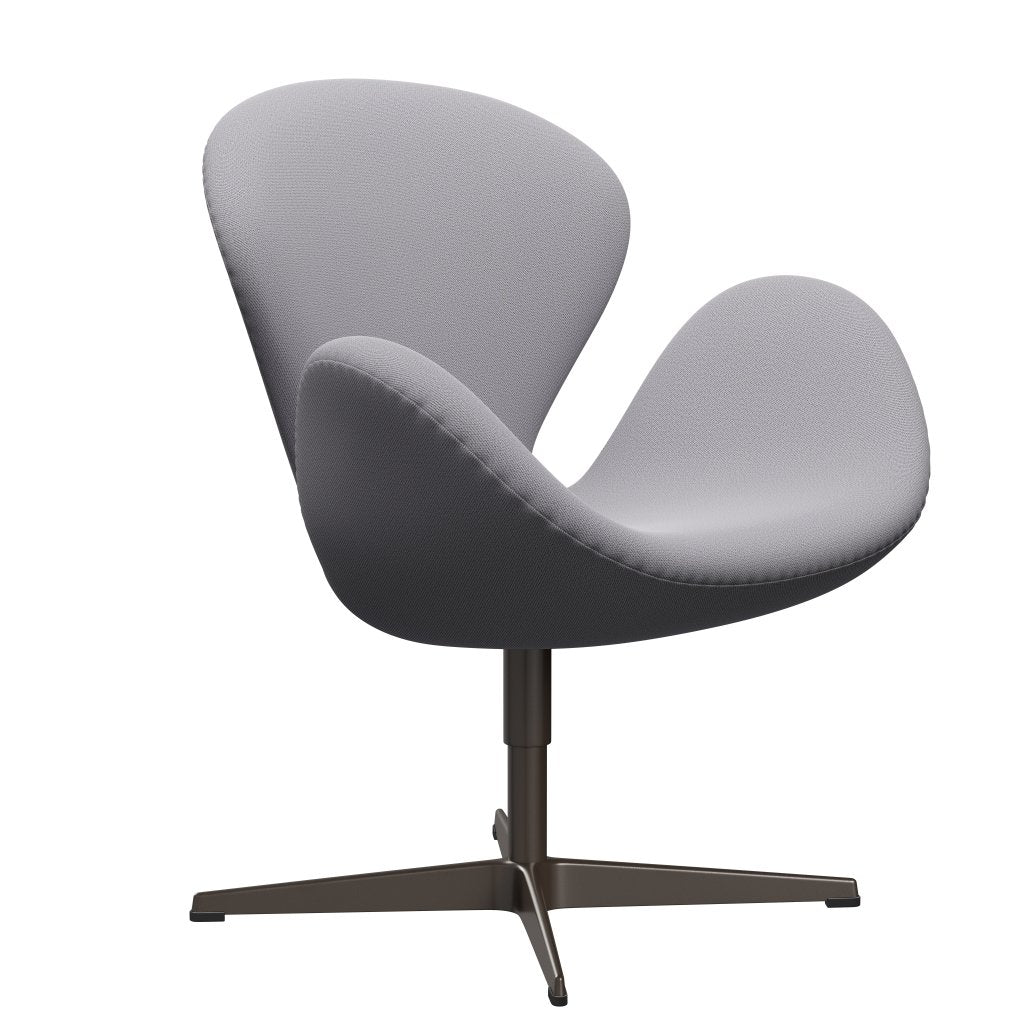 Fritz Hansen Swan Lounge Chair, Brown Bronze/Capture Light Grey