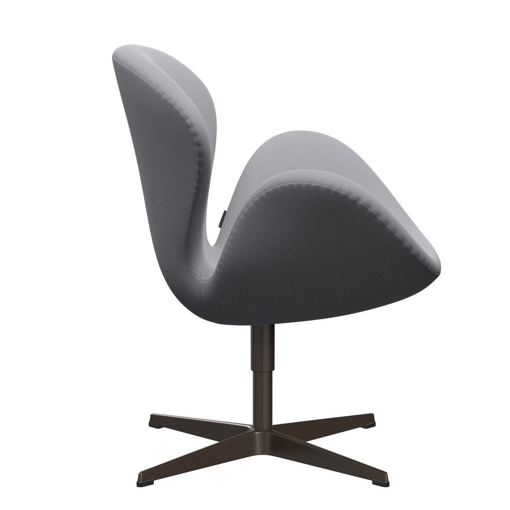 Fritz Hansen Swan Lounge Chair, Brown Bronze/Capture Light Grey